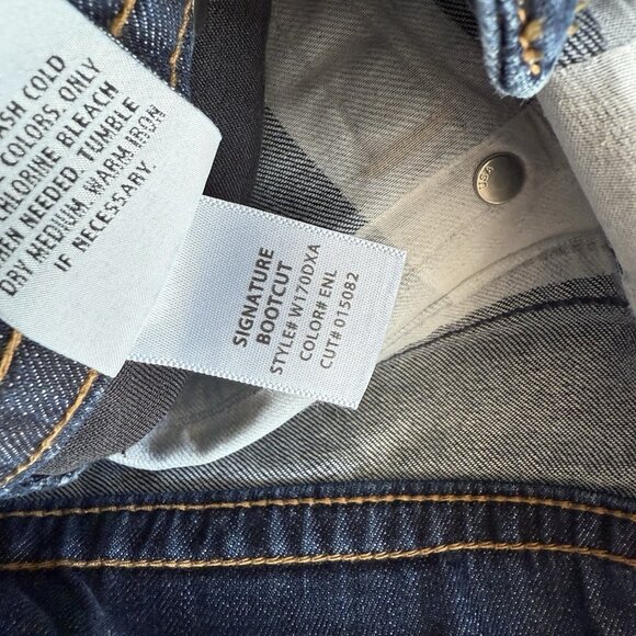 Hudson Jeans Signature Bootcut 19" Leg Opening Triangle Flap Pockets Low Rise - Picture 7 of 9